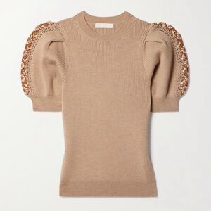 Ulla Johnson Harper Short Sleeve Knit Top